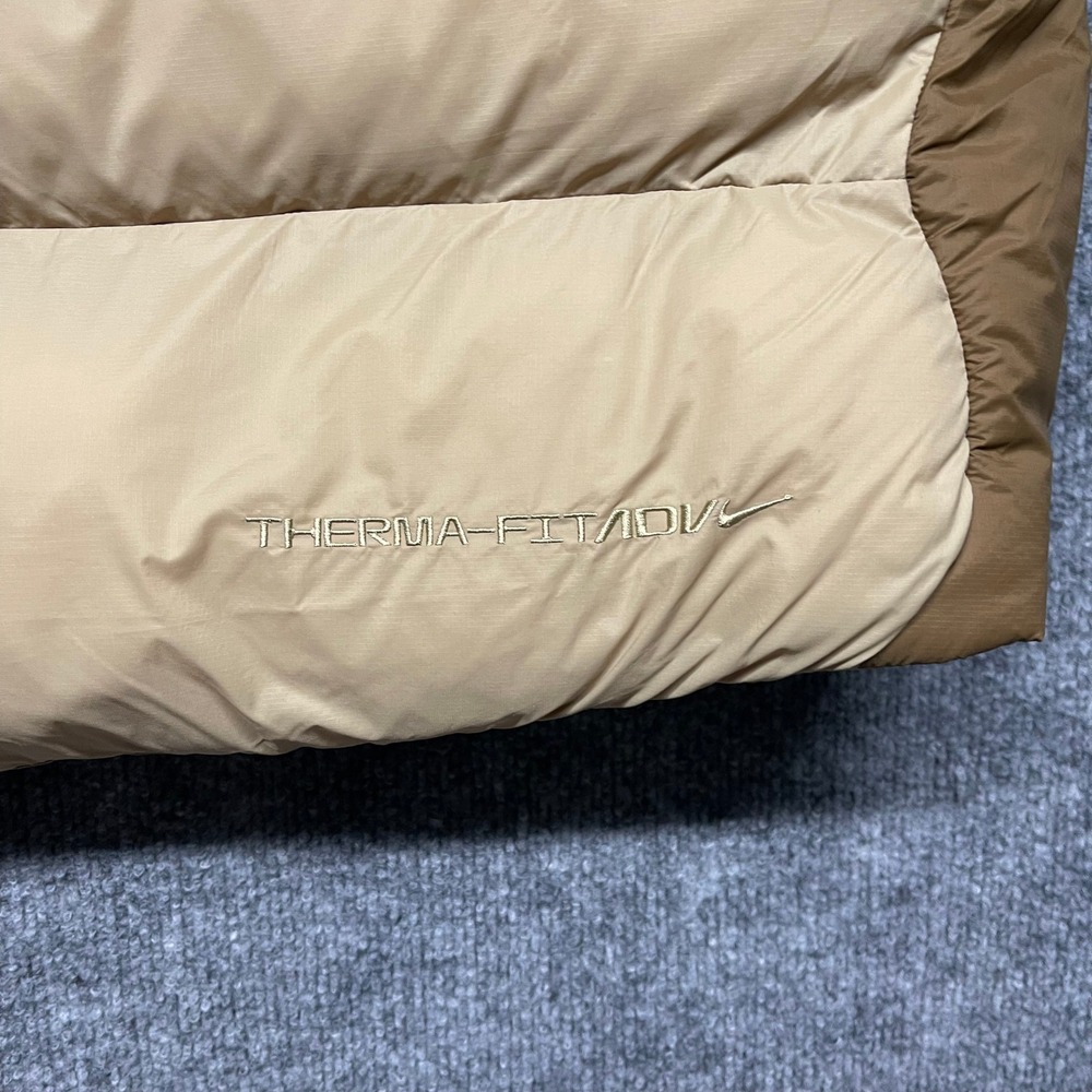 Nike ACG Lunar Lake Jacket Mens XL Tan Brown Therma-FIT ADV Puffer Packable - Picture 6 of 15